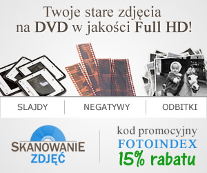  Oferta Promocyjna serwisu SkanowanieZdjęć.pl: <b>15% na skanownaie slajdów, negatywów i odbitek </b> | Oferta ważna do odwołania